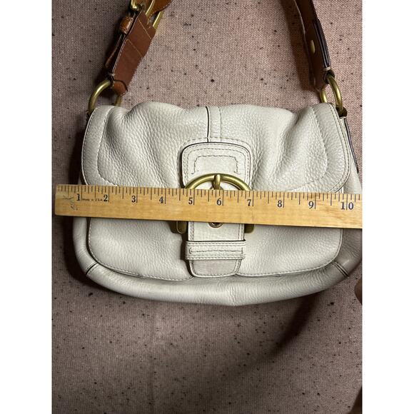 Vintage Coach SoHo Buckle Bag Cream Brown Y2K - Picture 2 of 16